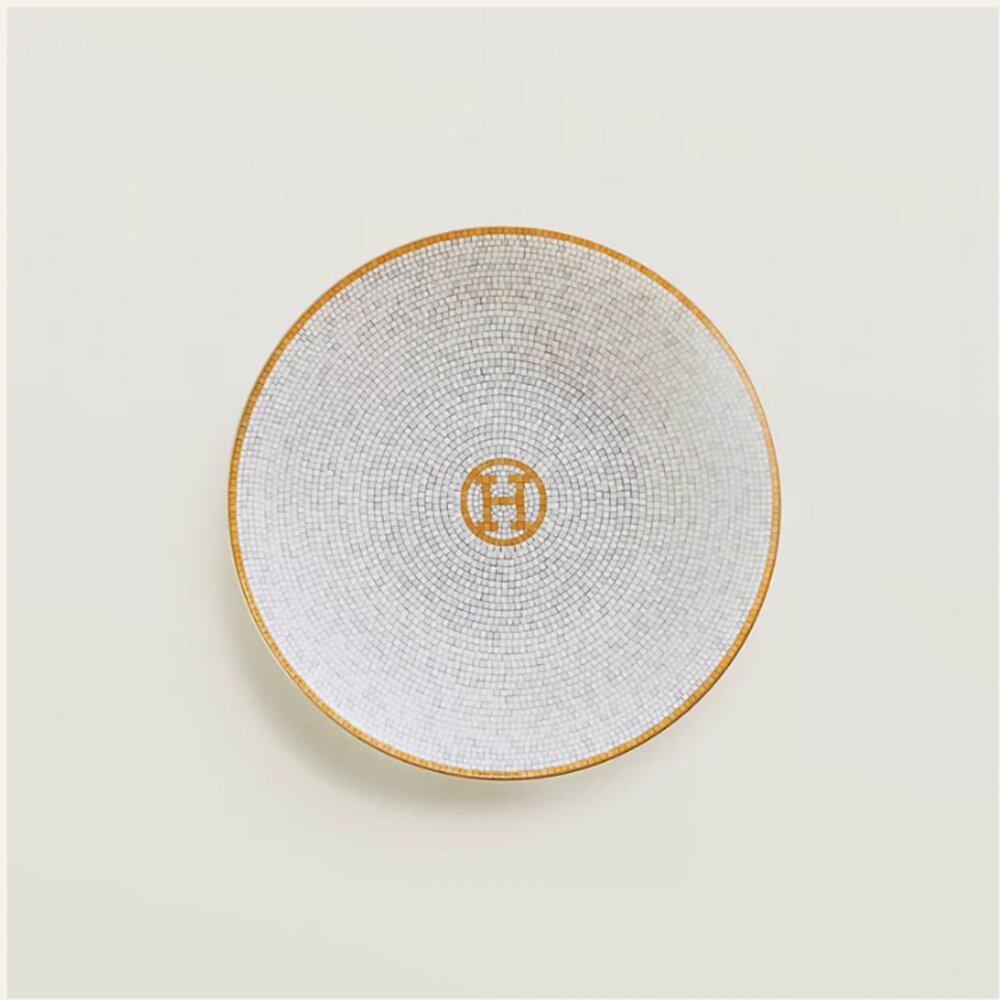Hermes Plate Mosaique au 24 Gold
